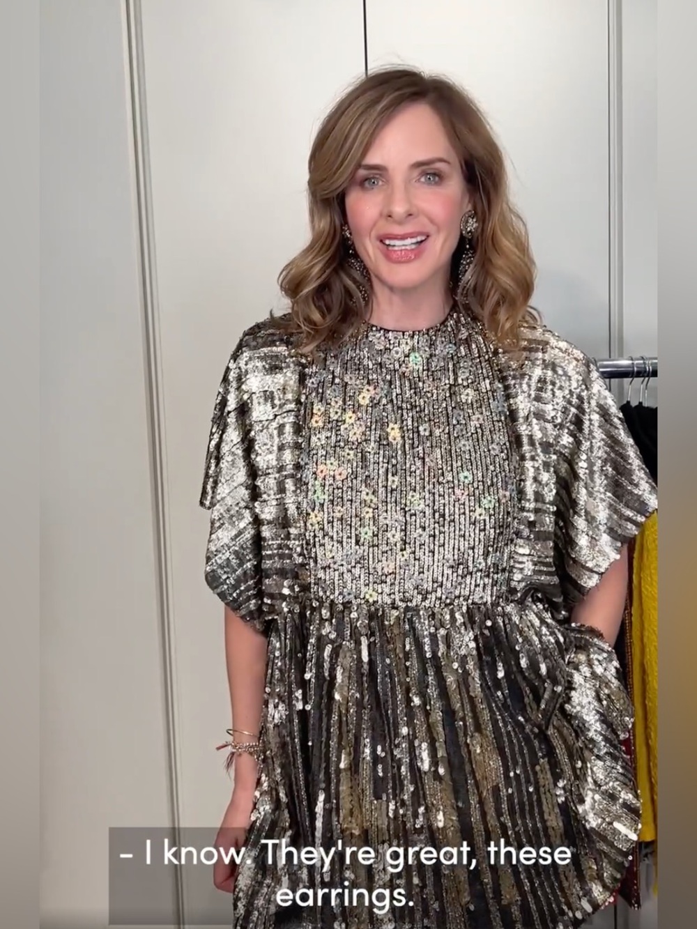 Zara 6206 108 Iridescent Sequin Kimono Dress Tunic Trinny Woodall Beaded